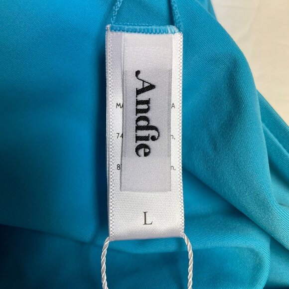 Andie The Riviera Bikini Bottom Blue Sz LG - Picture 5 of 8